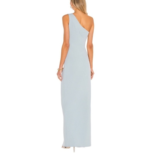 Atoir Light Blue One-Shoulder Maxi Dress - Picture 4 of 10